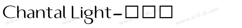 Chantal Light字体转换